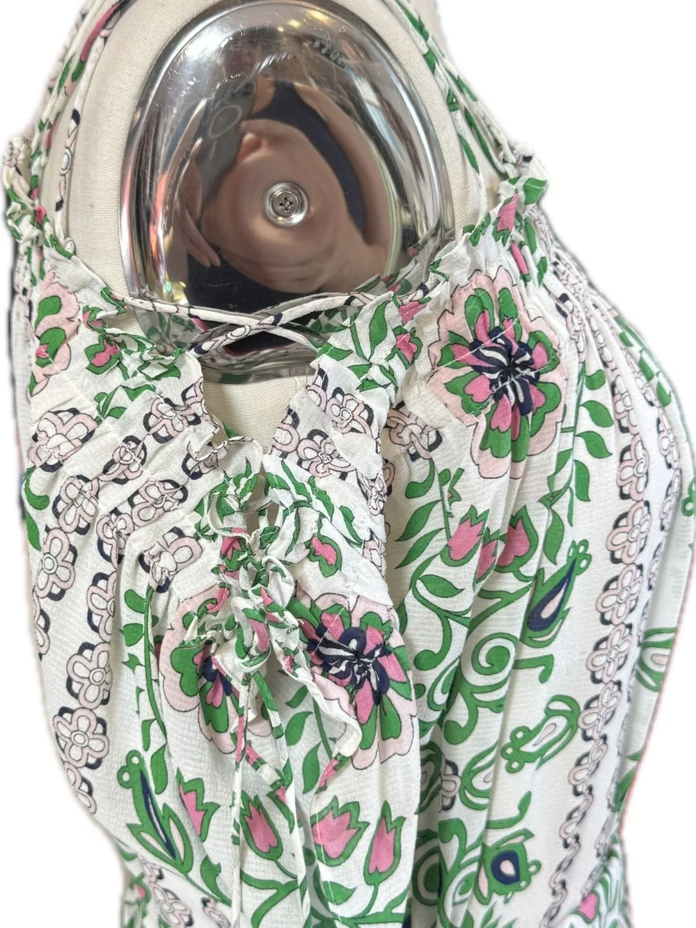 Tory Burch Asilomar Garden Party Printed Silk Belted Midi Dress
